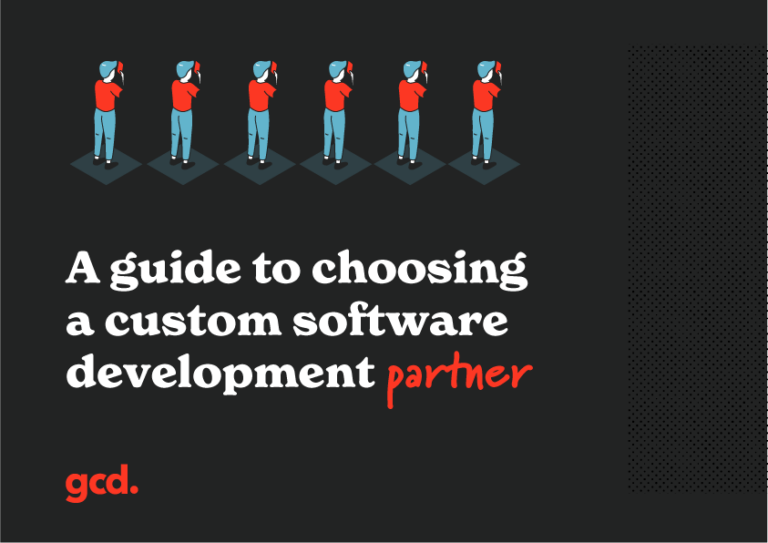 cover image for a guide to choosing a custom software partner
