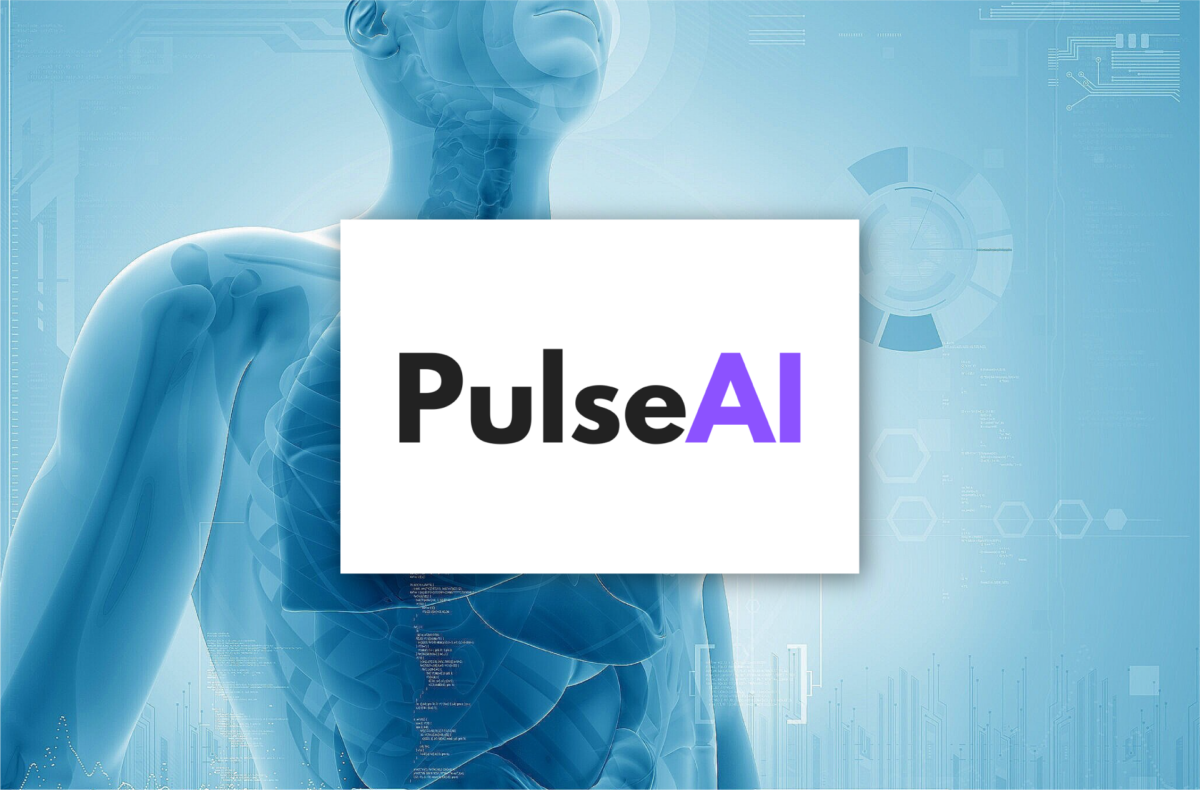 pulseAI background with logo in the middle