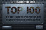 top 100 tech companies in northern ireland badge