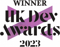 winner of UK dev awards 2023 badge