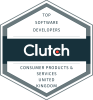 Clutch top software developers badge