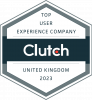 clutch top user experience company badge